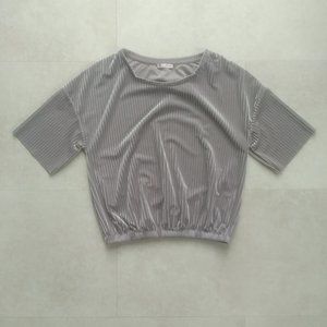 Silver velvet tshirt